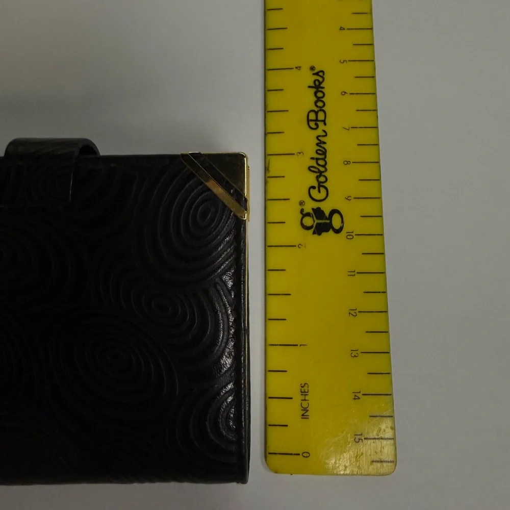 Vintage Gigliodoro Black Leather Home Office Planner - Picture 8 of 8